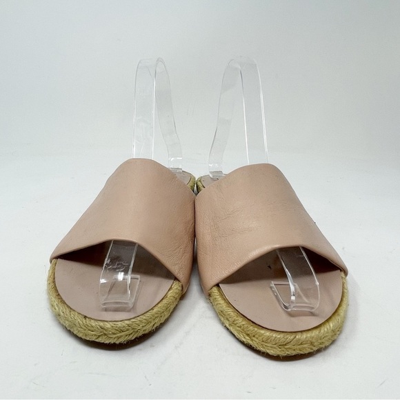 DUNE LONDON Women’s Nude/Light Pink Slip On Sandals Slides Espadrille 37 US 6 - Picture 3 of 9